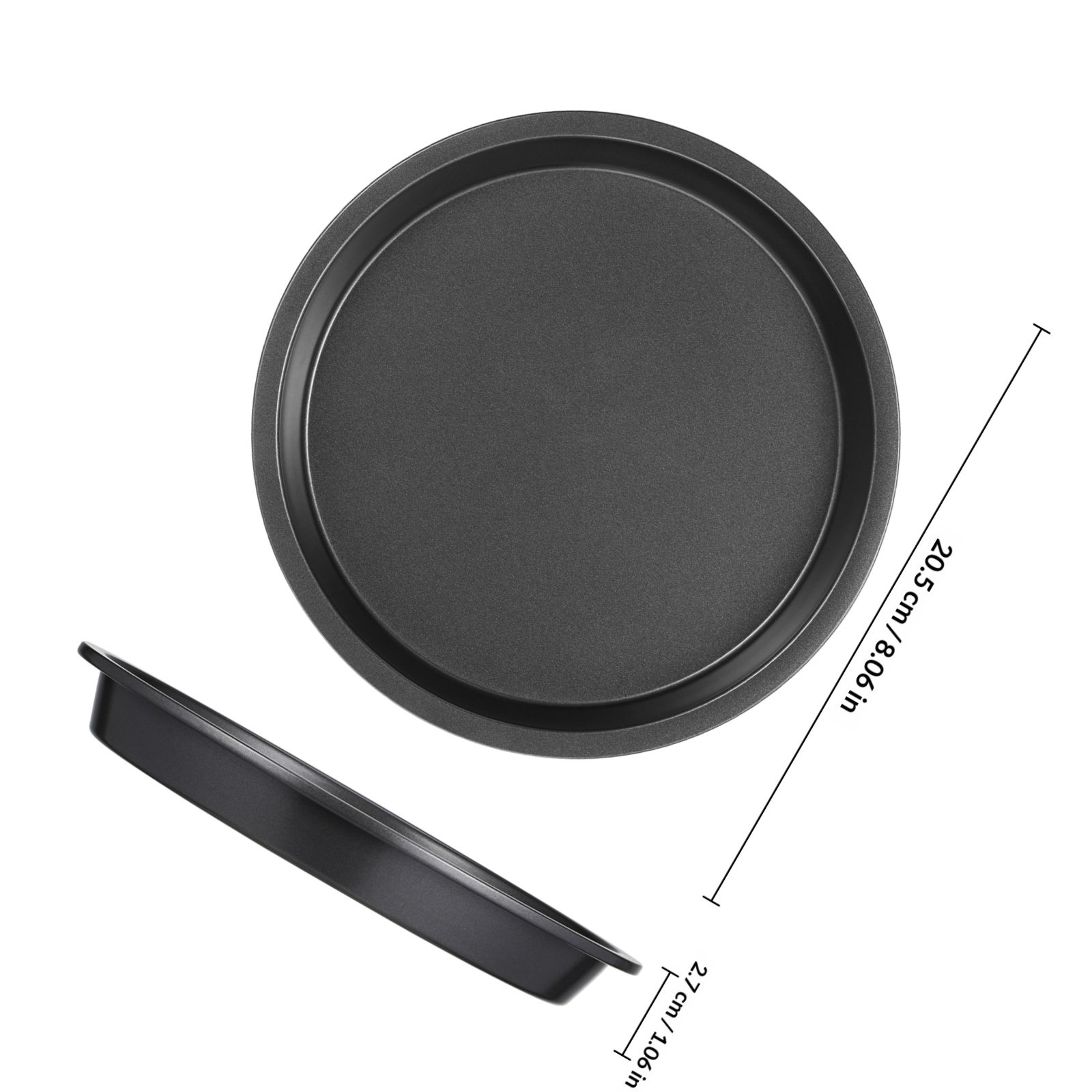 Round Cake Pan Carbon Steel No - огляд і ціна Kitchen Baking Tray