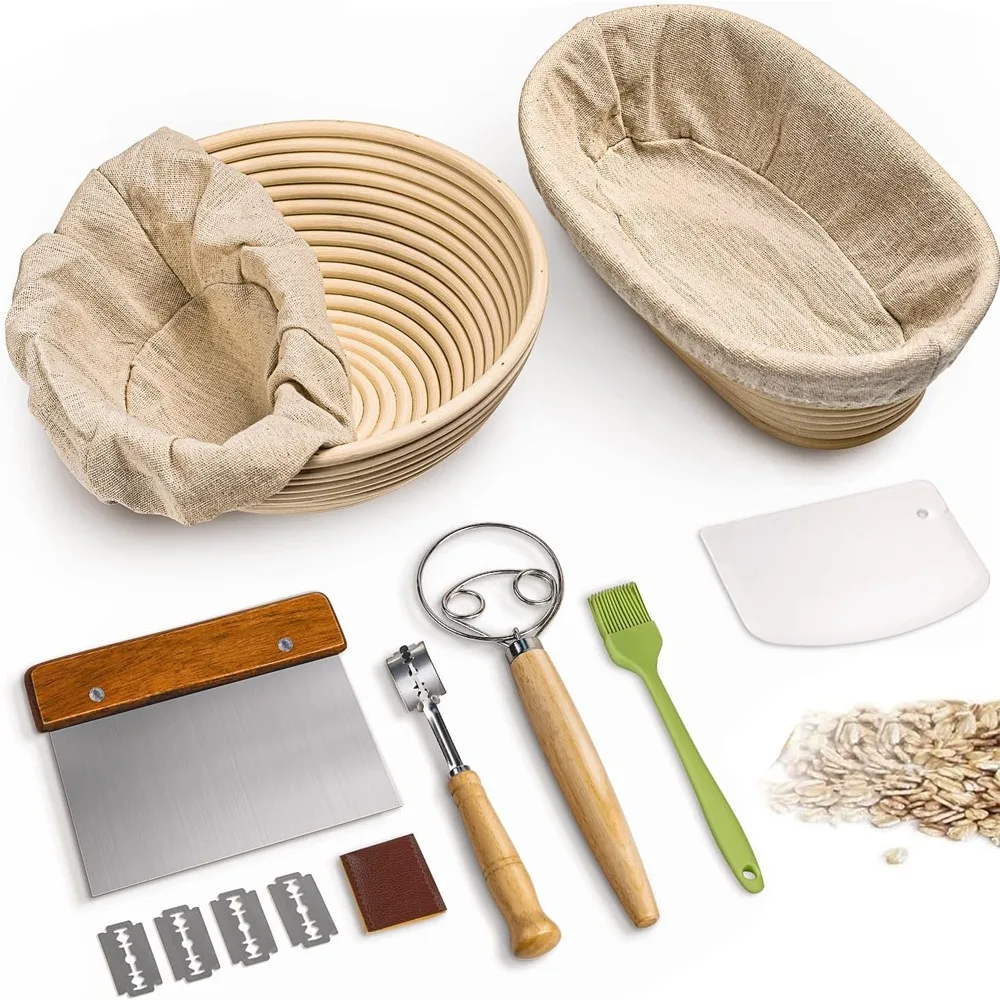 14PCS Bread Banneton Proofing  - огляд і ціна Pastry Brush Silicone