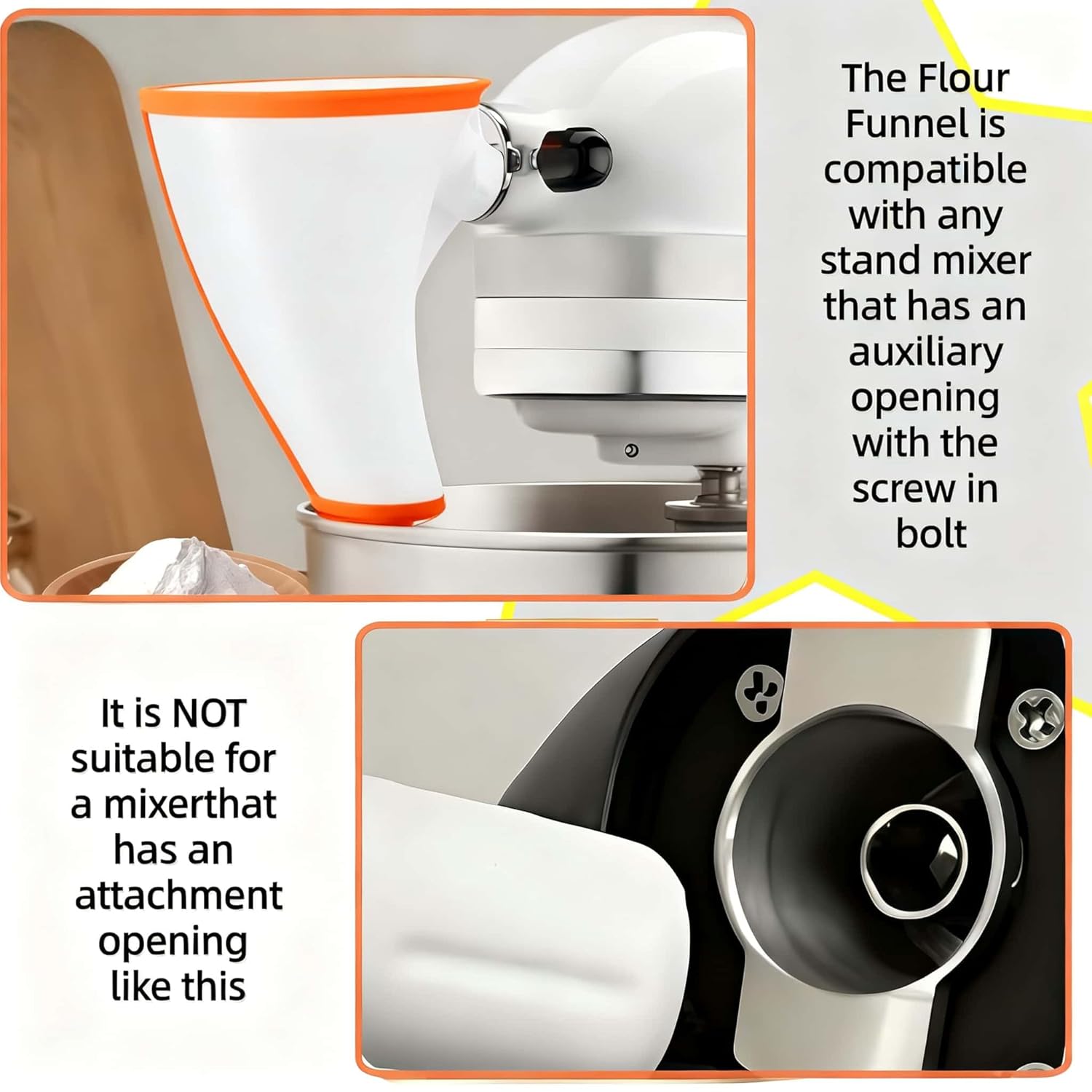 Flour Funne Mixer for Kitchen  - огляд і ціна Kitchen Aid Baking Mixer