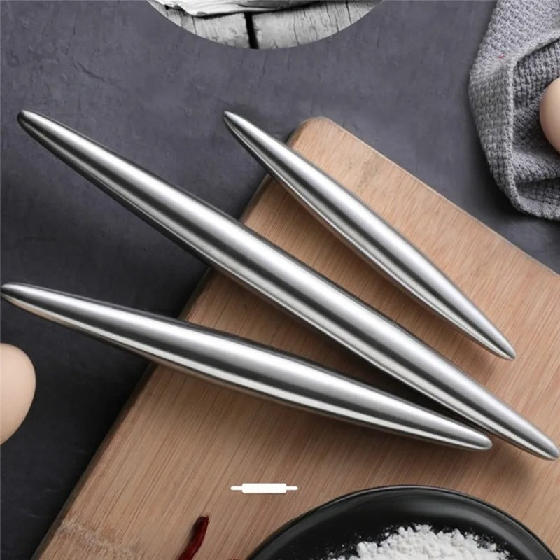 1Pc Stainless Steel Rolling Pi - огляд і ціна Kitchen Roll Baking