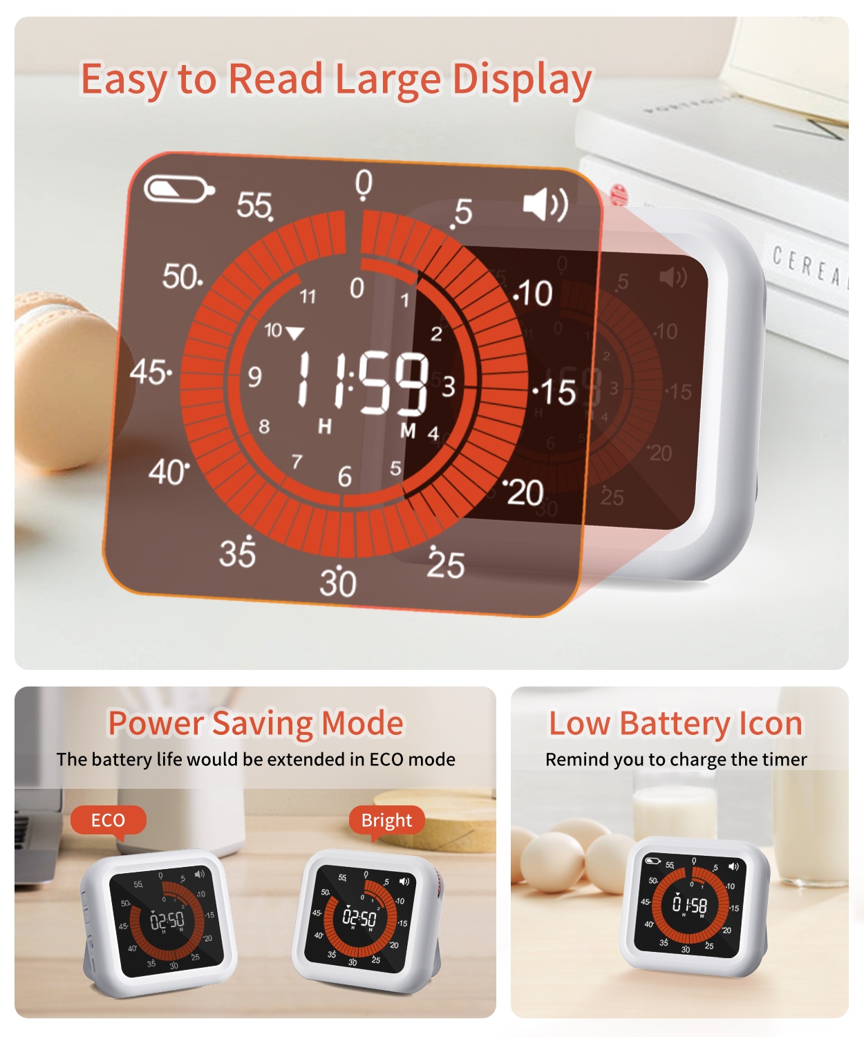 Visual Digital Timer Manual Kn - огляд і ціна Baking Kitchen Hourly