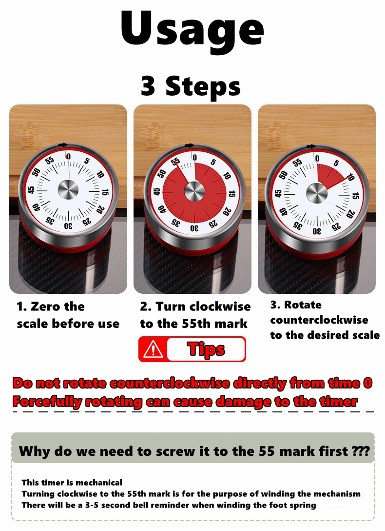 Countdown Reminder Magnetic Me - огляд і ціна Baking Kitchen Hourly