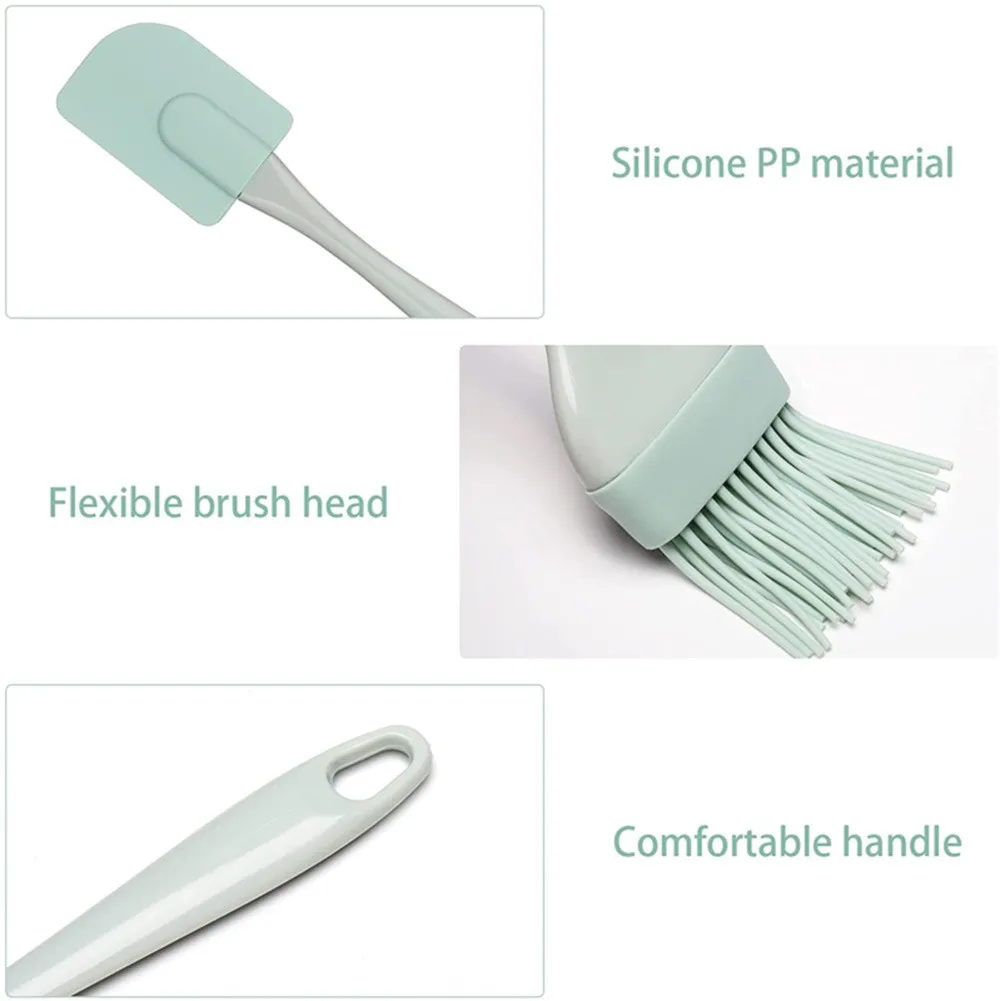 3Pcs Cream Scraper DIY Bread C - огляд і ціна Pastry Brush Silicone