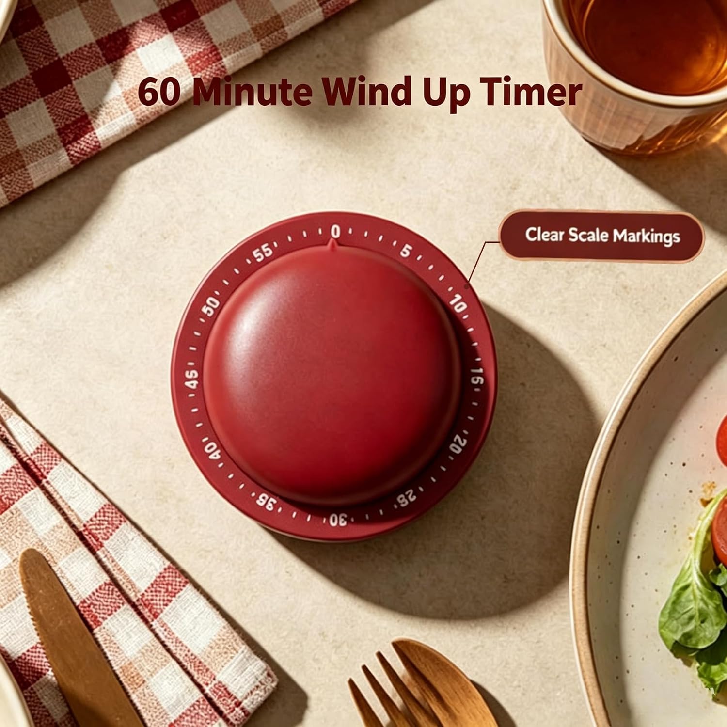 Mechanical Kitchen Timer with  - огляд і ціна Baking Kitchen Hourly