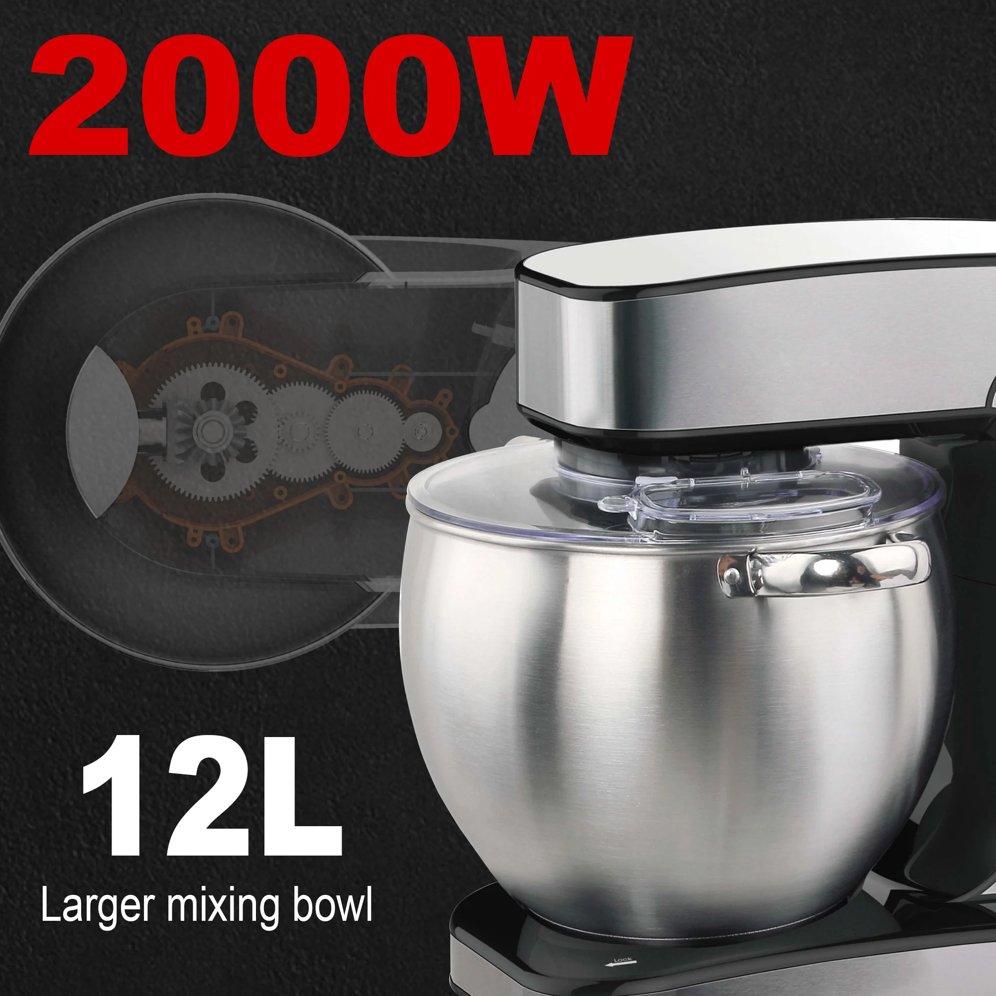 with Dough Hook, Whisk & Blend - огляд і ціна Kitchen Baking Blender